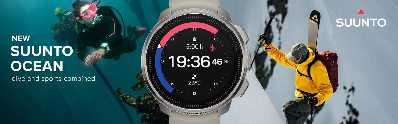 Nov Suunto Ocean - potpask pota a portov GPS hodinky v jednom.
